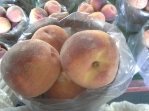 I picked through for the perfect peaches!