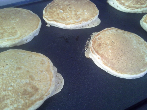My latest batch of fluffy pancakes!