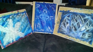 My completed paintings.