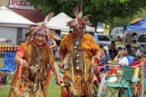 elders dancing at Native American pow-wow